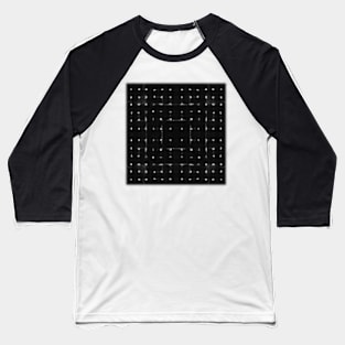 White dashes over black ink Baseball T-Shirt